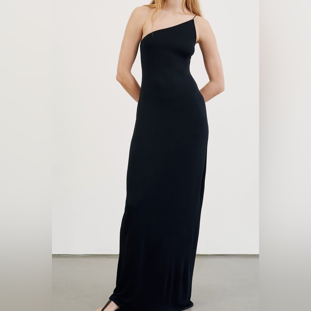 Nili Lotan One Shoulder Black Dress new